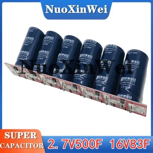 Ultracapacitor high current 2.7 V500F 6PCS Maxwell Ferrari capacitor vehicle rectifier module 16V83F