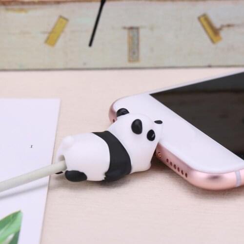 1Pc Cute Bite Cartoon Animal Cable Protector Cord Wire Protection Mini Cover Charging Cable Winder High Quality Protector New