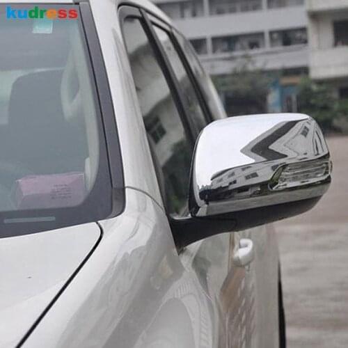 For Toyota Prado J150 J 150 2010 2011 2012 2013 Side Door Rearview Mirror Case Wind Back Up Mirror Chrome Cover Auto Accessories