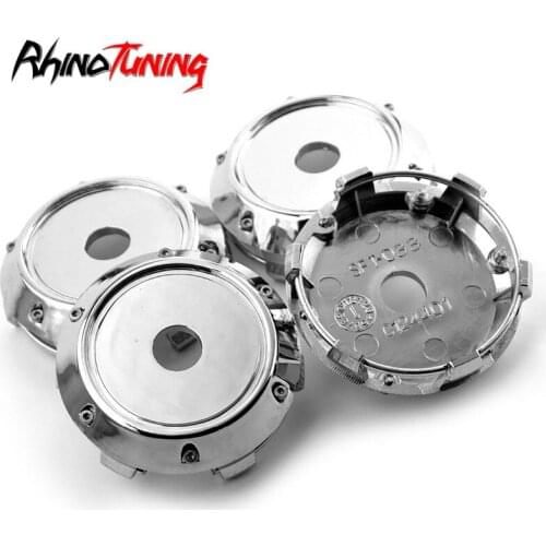 4pcs 60mm Chrome Wheel Centre Hub Caps ABS For Tiguan Passat 5008 Auris Juke Mokka Auto Center Cap for Rims Cover