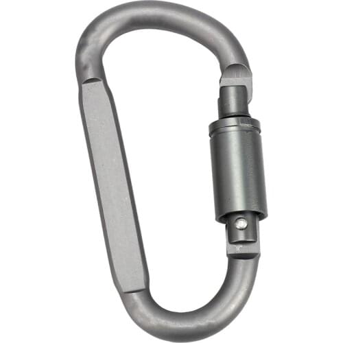 6 pcs Aluminum Alloy D-ring Locking Carabiner Light but Strong