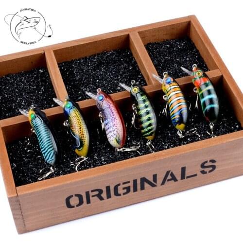 6Pcs/Lot Wobblers Minnow Fishing Lures Bait With Hooks 6cm/9.7g Warcraft Artificial Hard Pesca Isca Gear For Ocean River