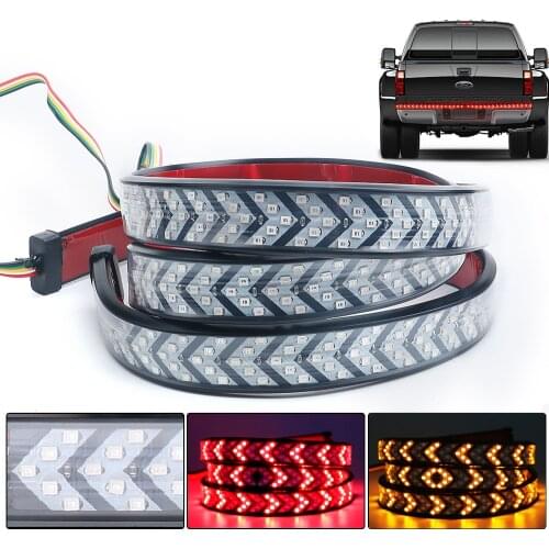 Car Brake Turn Lights Truck Tailgate LED Light Strip Trailer Lamp Rear Tail DRL Driving Reverse Light for Pickup Toyota Ford 12V