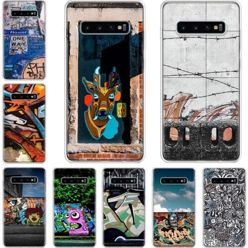 Graffiti street art violence Phone Case For Samsung Galaxy A71 A70 A51 A50 A41 A40 A30 A21 A10 A01 A90 A20S A20E A10S M30S A6 A7