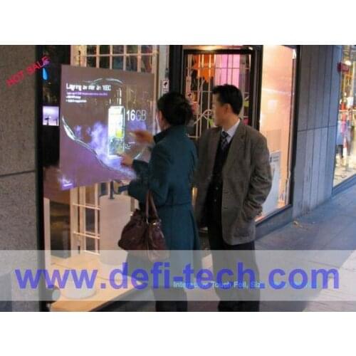 DefiLabs 4K type 30 points touch film 55 inches Capacitive Touch Foil through galss shop, Side Tail