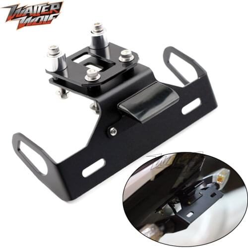 License Plate Holder For KAWASAKI Z 800 2013 2014 2015 2016 Motorcycle LED Light Tail Tidy Fender Frames Aluminum CNC Bracket