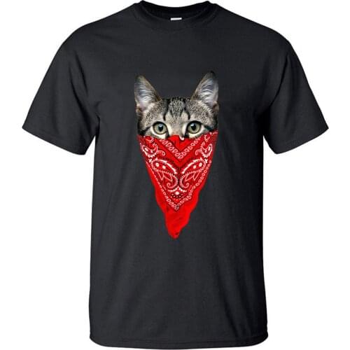 Animal Cat Tshirt Men Cute T shirt Harajuku Tshirts 2019 Summer Cotton Short Sleeve White Black Gray T-Shirt Fitness Shirts Tops