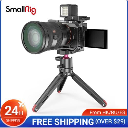 SmallRig Formfitting Full Dslr Camera Cage for Sony A7C With 1/4"-20 & 3/8"-16 Threads & ARRI-style Mounts Lightweight - 3081