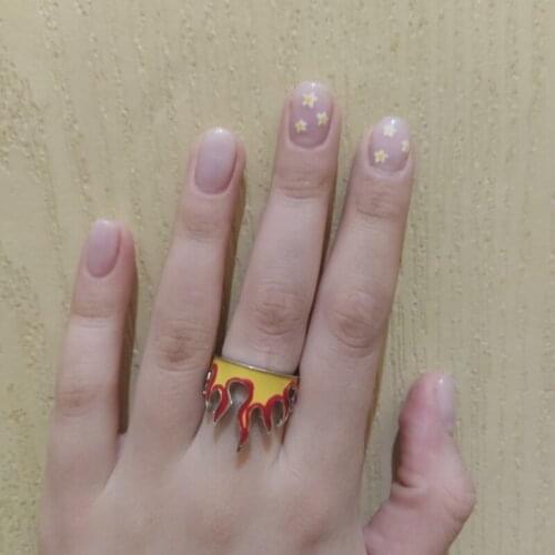 N7MF Metal Charms Vintage Punk Friendship Rings Jewelry Aesthetics Gifts Party Gifts