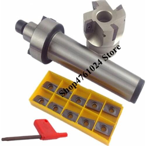 MT2 FMB22 M10 MT3 FMB22 M12 MT4 FMB22 Shank BAP400R 50 22 Face Milling CNC Cutter + 10pcs APMT1604 Inserts For Power Tool