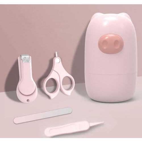Cartoon Nail Care Set Baby Manicure Set Nail Clippers Baby Health Care Kit Newborn Nail Cutter Safe Nail Care Tools For Newborns