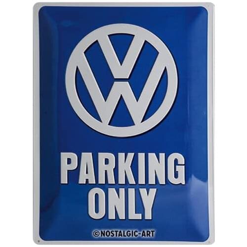 Nostalgic-Art Retro Tin Sign Volkswagen VW Parking Only Car Gift idea, Metal Plaque