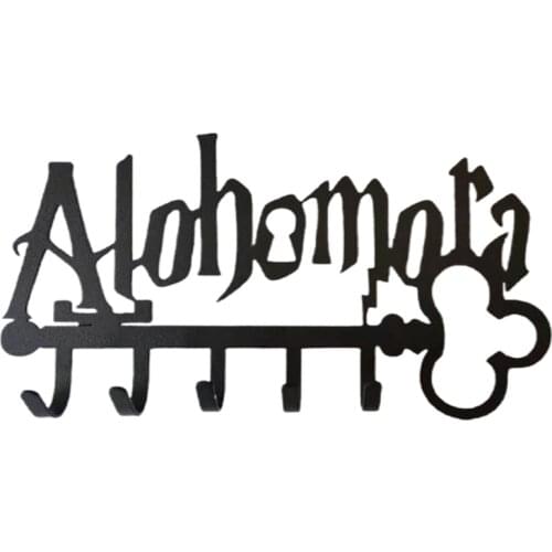 2021 New Halloween Creative Metal Key Holder wih 5 Hooks Iron Art Wall Mounted Adhesive Black Hanger Organizer Hat Towel Rack