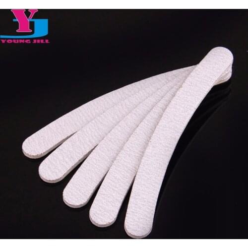 5Pcs Grey Acrylic Nail File Buffer 100/180 Manicure Tools Sanding Nail Files Professional Salon UV Gel Polish Nail File Block