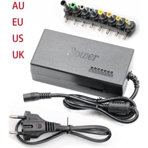 Adjustable Portable Charger Adapter 12V To 24V 96W For Laptops Computer Notebooks 8pcs Universal Power Adapter Connector
