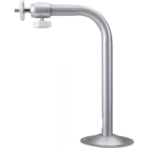 Silver Aluminum L Shape Adjustable CCTV Camera Wall Mount Ceiling Bracket Installation Arm 230mm