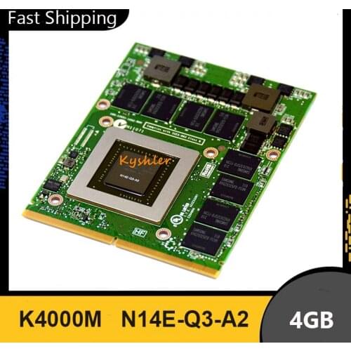 Brand New K4000M K 4000M Video VGA Graphic Card 4GB N14E-Q3-A2 05DGTT 5DGTT For Laptop DELL M6700 M6600 M6800 HP 8770W 8760W
