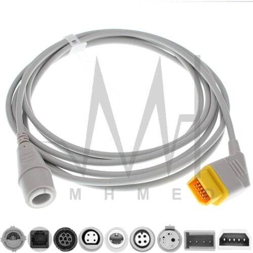Compatible with 14pin Nihon Konden Monitor IBP Adapter Cable and BD Edward Medex Abbott Smith PVB Utah Pressure Transducers