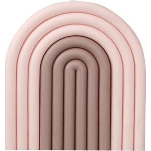 Convenient Elastic Cup Mat Heat Insulation Silicone Waterproof Anti-slid Fine Texture Cup Coaster for Home 4 Colors Table Mat