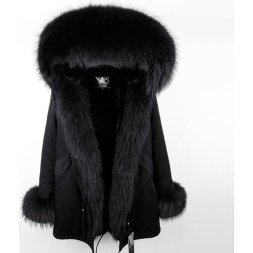 Winter Jacket Hooded Short Armygreen Women Outwear Thick Parkas Coat with Big Raccoon Fur Collar