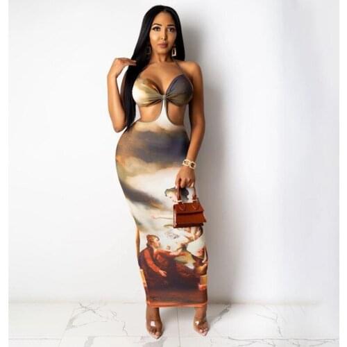 Strapless Sleevess Sleeveless Skinny Long Dress Sexy Tight Club Party Lady Fashion Sheath Dress High Street Dress