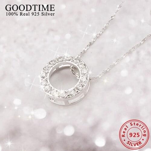New Collares Wholesale Genuine sterling silver jewelry 925 Sterling Silver Necklaces for Women Christmas Gift Jewelry N124