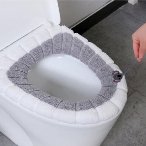 Universal Warm Soft Washable Toilet Seat Cover Mat for Home Decoration Closestool Mat Seat Case Toilet Lid Cover Accessories