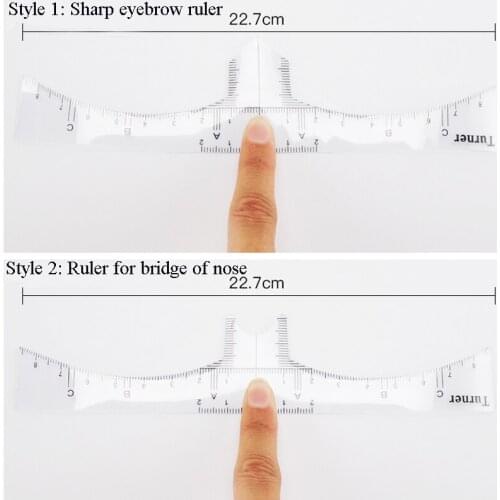1pc Tattoo Supply Reusable Eyebrow Ruler Shaping Measuring Tools Microblading Calliper Stencil Ruler for Semi Permanent Makeup