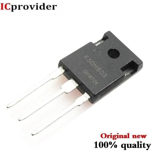 10pcs/lot IKW50N60H3 K50H603 IGBT 600V 100A 333W TO247-3 Best quality