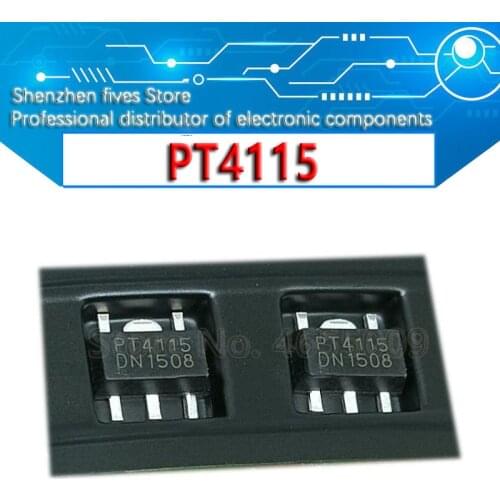 20pcs/lot New PT4115 PT4115B89E SOT-89-5 LED Buck Constant Current Driver IC Chip