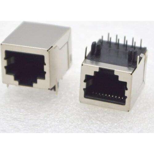 Special Wholesale GONGFENG NEW RJ48 Network Connector 10P10C Shielding Socket 10 core Copper shell Crystal Female 100PCS/lots
