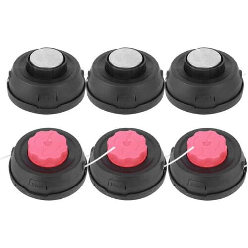 3Pcs/Box Universal Lawn Mower Trimmer Head with Trimmer Line Replacement Garden Accessory Household Cutting