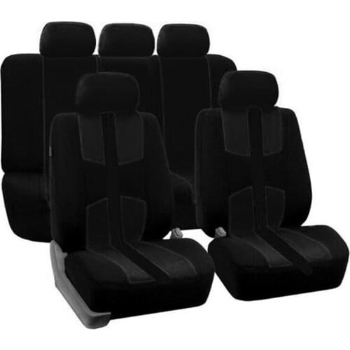9 pcs Universal Black Auto Seat Cover Protector Cushion For Four Seasons Car Truck Suv Interior Accessories Styling