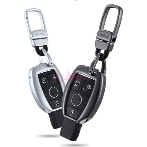 Accessories For Mercedes Benz CLA GLA GLK AMG GLC C C200 B200 S C E Class W213 Key Chains Case Ring Aluminium Alloy Car Styling