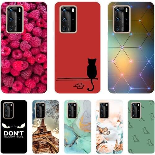 For Huawei P40 lite Case Transparent Soft TPU Protector Back Cover for Huawei P40 Lite E P 40 P40Lite P40 Pro Cases Cover Bumper