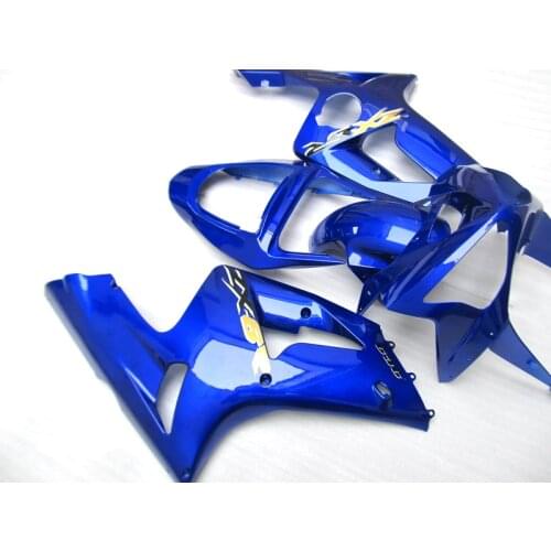 Injection molding fairing kit for Kawasaki Ninja ZX6R 2003 2004 636 blue ZX636 ZX-6R 03 04 100% fitment Fairings set PC6