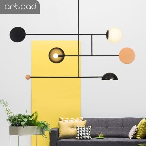 Artpad Creative Chandelier Lighting E14 Ceiling Pole Hanging Light Dining room Bedroom Living room Home Lighting Fixtures