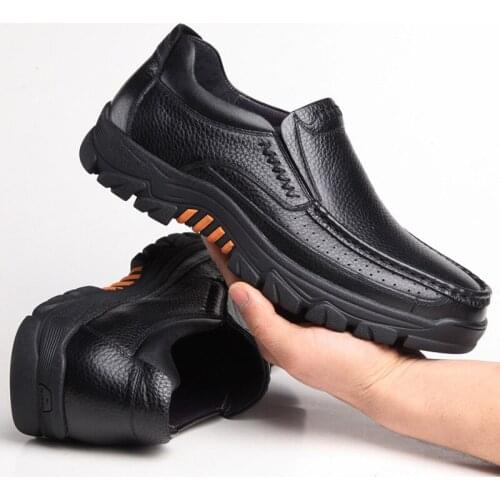 Genuine Leather Shoes Men Loafers Soft Cow Leather Men Casual Shoes 2021 New Male Footwear Black Brown Slip-on