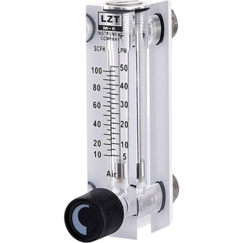 LZT-6T 10-100 SCFH 5-50LPM Square Panel Type Gas Flowmeter Air Flow Meter rotameter