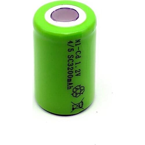 100%New 4/5 SC 1.2V rechargeable battery 3200mAh 4/5 SC Ni-CD battery no tabs, suitable for electric tools LED