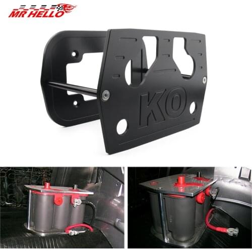 Polished Aluminum Billet Milled Hold Down Optima Red Yellow Battery Bracket Tray