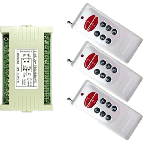 AC 220V 8 CH 8CH Wireless RF Remote Control Switch Transmitter & Receiver,315 / 433 MHz