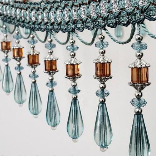 Luxury Fashion Craft Curtain Lace High Quality Tassel Beaded Fringe Sewing 6 Meters Per Lot