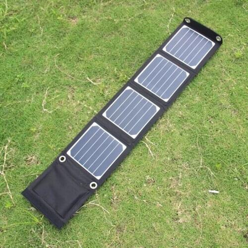 High Quality Outdoor Small Solar Panel Folding 14W 5V Sun Power Solar Cells Charger For IPhone/Mobile/MP3 Backpack Camping