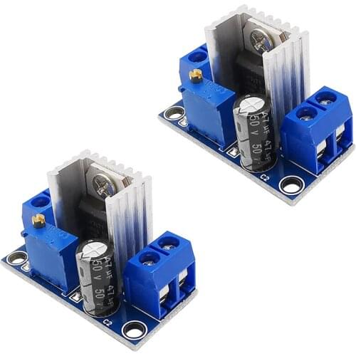 1Pcs LM317 DC-DC Converter LM317 Adjustable Step Down Power Supply Module Circuit Board Linear Voltage Regulator Module
