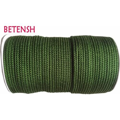 150m/Roll Olive Green Braid Nylon Cord+3mm DIY Jewelry Accessories Macrame Rope Bracelet Earring Wire Beading Cords