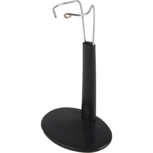 24 Pieces Metal Doll Stand with Plastic Base Adjustable Design for 13cm Fashion Dolls