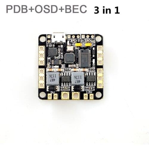 3 In 1 Power Distribution Board OSD BEC 2-6S 5V 12V 3A for CC3D / Naze32 SP Racing F3 Flight Controller DIY Drone