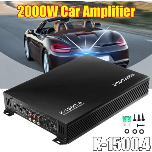 4 Channel 2000W Car Auto Audio Amplifier Power Stereo Bass Speaker Car Audio Subwoofer Home Amplifiers Stereo Amp