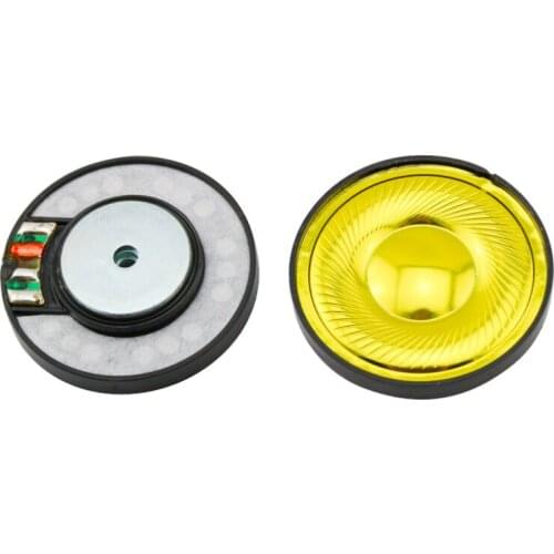 40mm speaker unit Gold diaphragm polymer unit Headset speaker 2pcs